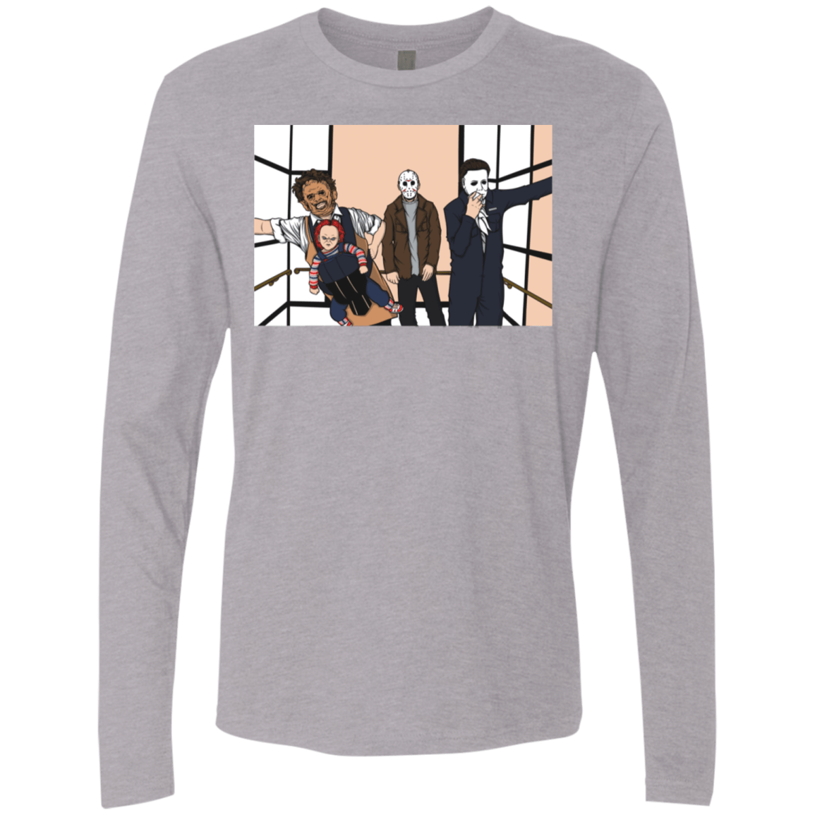 T-Shirts Heather Grey / S Horror Pack Men's Premium Long Sleeve