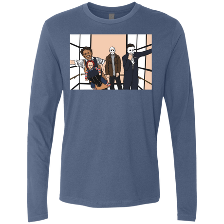 T-Shirts Indigo / S Horror Pack Men's Premium Long Sleeve
