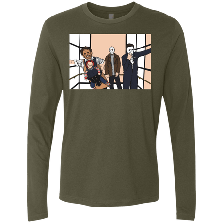 T-Shirts Military Green / S Horror Pack Men's Premium Long Sleeve