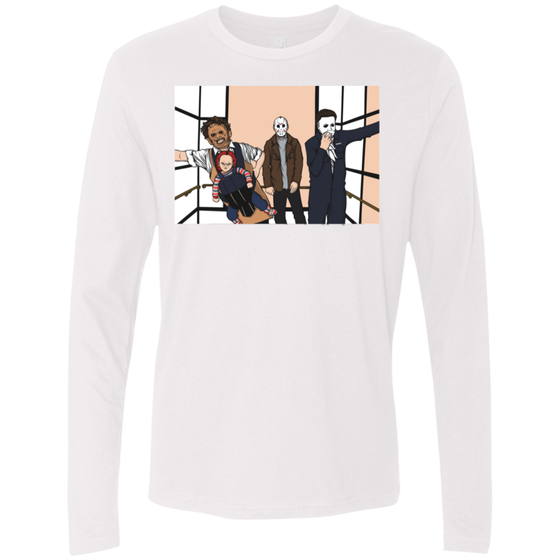 T-Shirts White / S Horror Pack Men's Premium Long Sleeve
