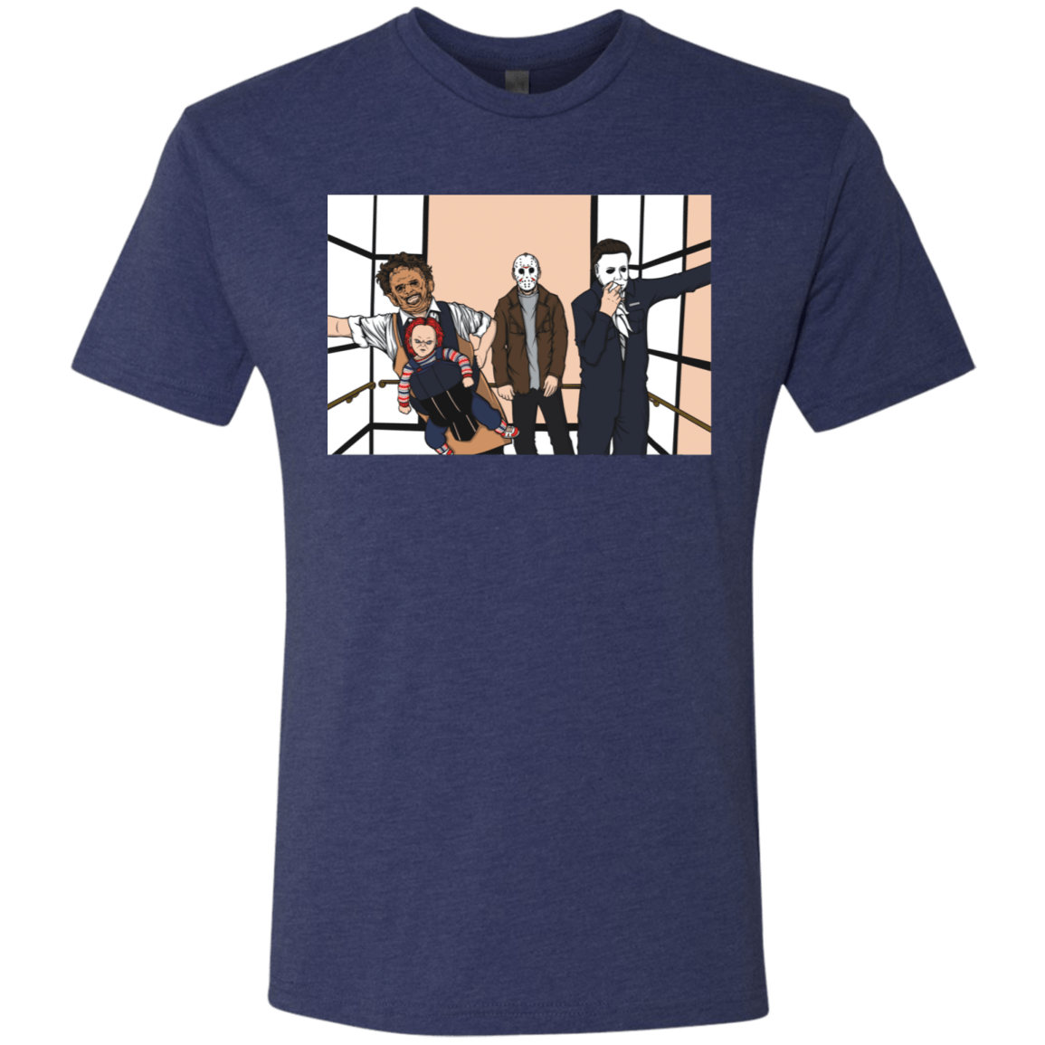 T-Shirts Vintage Navy / S Horror Pack Men's Triblend T-Shirt