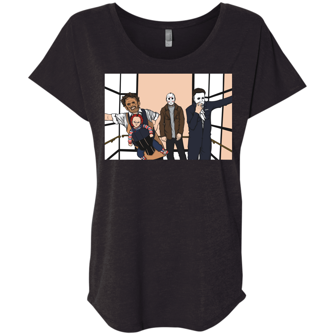 T-Shirts Vintage Black / X-Small Horror Pack Triblend Dolman Sleeve