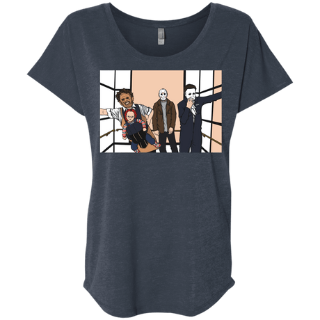 T-Shirts Vintage Navy / X-Small Horror Pack Triblend Dolman Sleeve