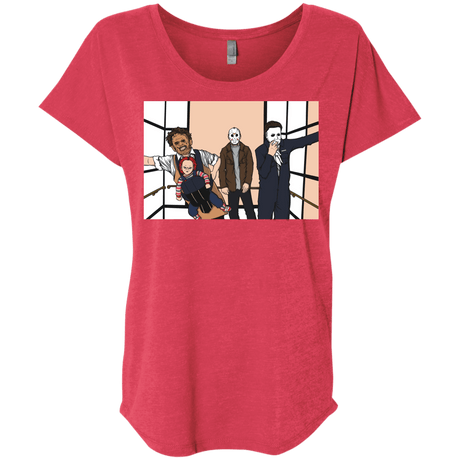 T-Shirts Vintage Red / X-Small Horror Pack Triblend Dolman Sleeve