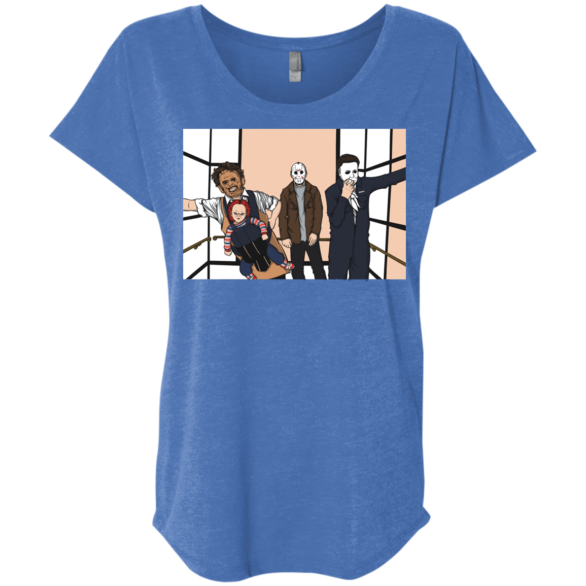 T-Shirts Vintage Royal / X-Small Horror Pack Triblend Dolman Sleeve