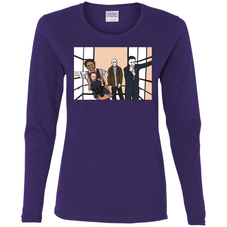 T-Shirts Purple / S Horror Pack Women's Long Sleeve T-Shirt