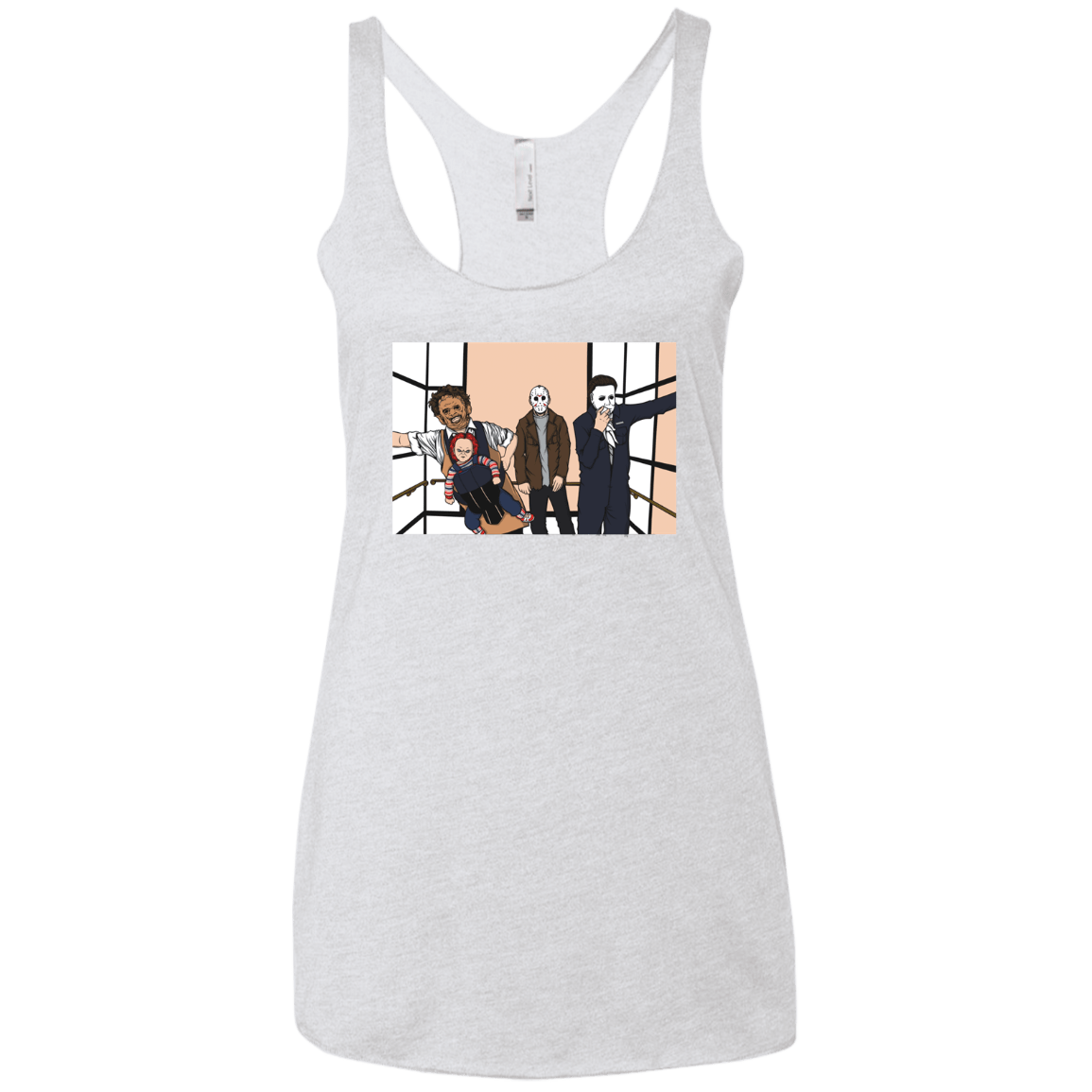 T-Shirts Heather White / X-Small Horror Pack Women's Triblend Racerback Tank