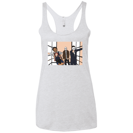 T-Shirts Heather White / X-Small Horror Pack Women's Triblend Racerback Tank
