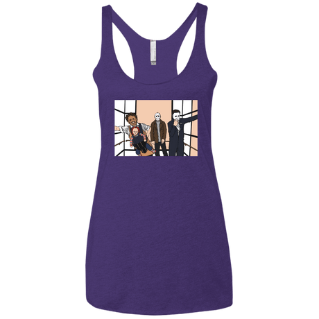 T-Shirts Purple Rush / X-Small Horror Pack Women's Triblend Racerback Tank