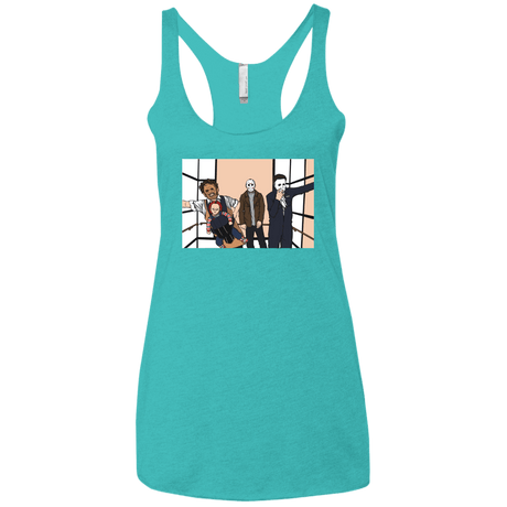 T-Shirts Tahiti Blue / X-Small Horror Pack Women's Triblend Racerback Tank
