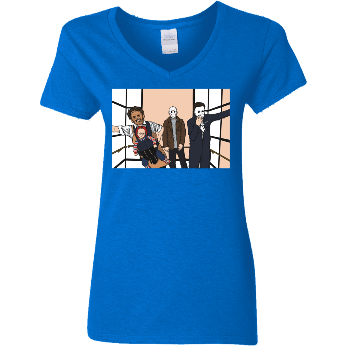 T-Shirts Royal / S Horror Pack Women's V-Neck T-Shirt