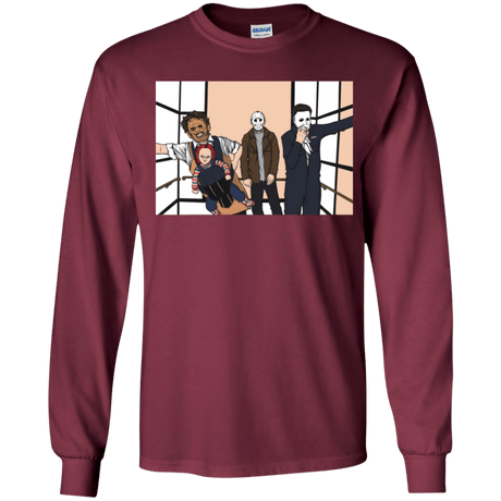 T-Shirts Maroon / YS Horror Pack Youth Long Sleeve T-Shirt