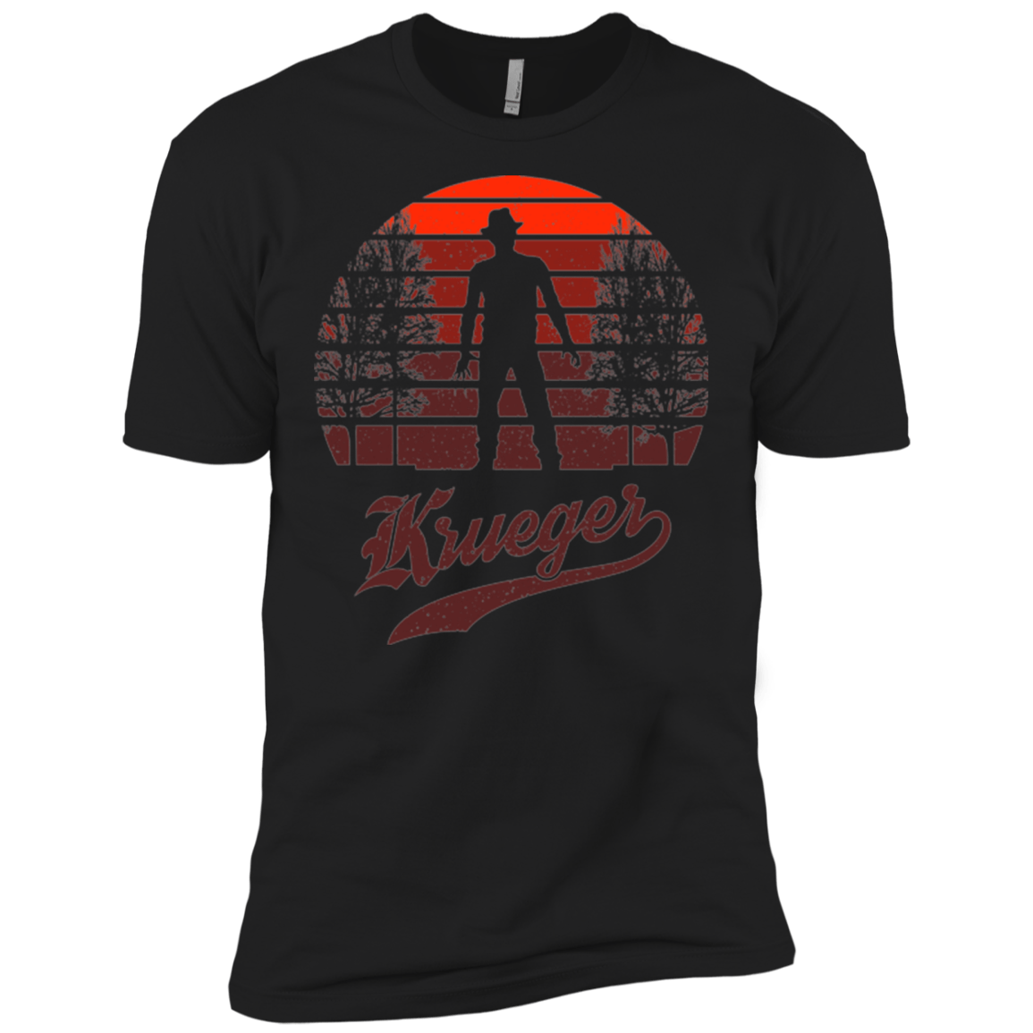 T-Shirts Black / X-Small Horror Sun Set Krueger Men's Premium T-Shirt