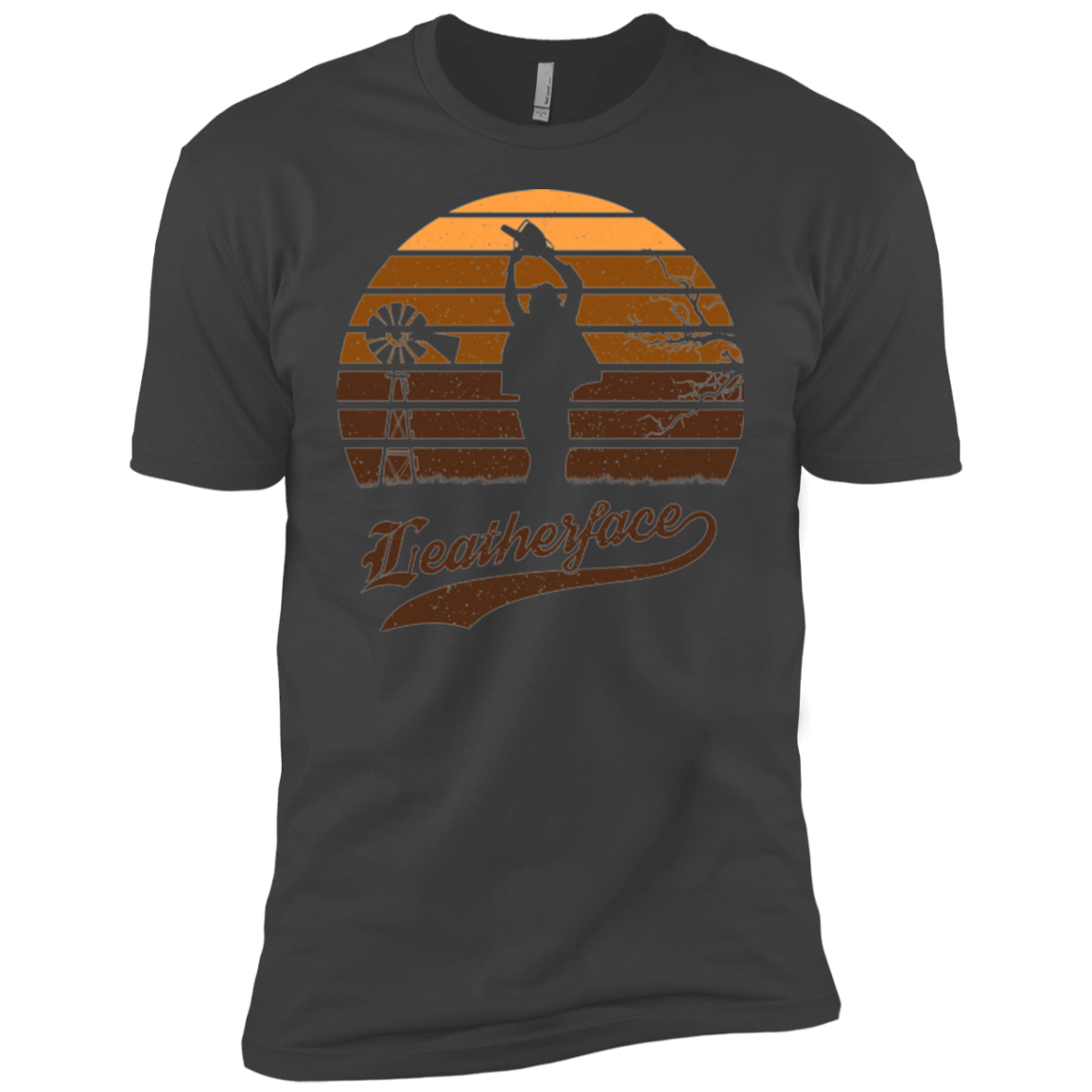 T-Shirts Heavy Metal / YXS Horror Sun Set Leatherface Boys Premium T-Shirt