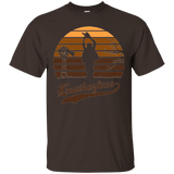 T-Shirts Dark Chocolate / Small Horror Sun Set Leatherface T-Shirt