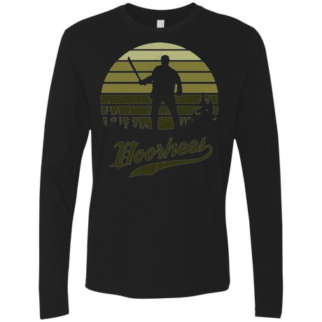 T-Shirts Black / Small Horror Sun Set Voorhees Men's Premium Long Sleeve