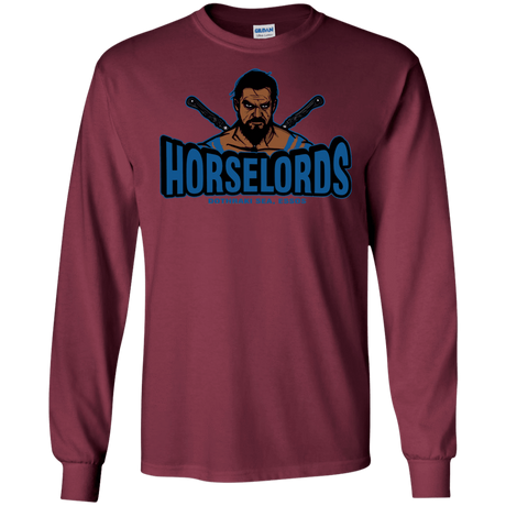 T-Shirts Maroon / S Horse Lords Men's Long Sleeve T-Shirt