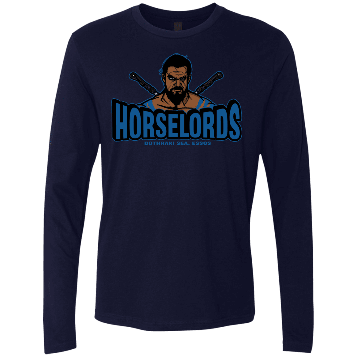 T-Shirts Midnight Navy / S Horse Lords Men's Premium Long Sleeve
