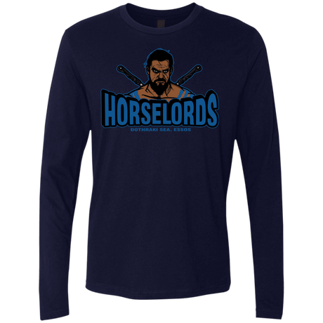 T-Shirts Midnight Navy / S Horse Lords Men's Premium Long Sleeve