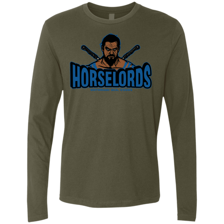 T-Shirts Military Green / S Horse Lords Men's Premium Long Sleeve