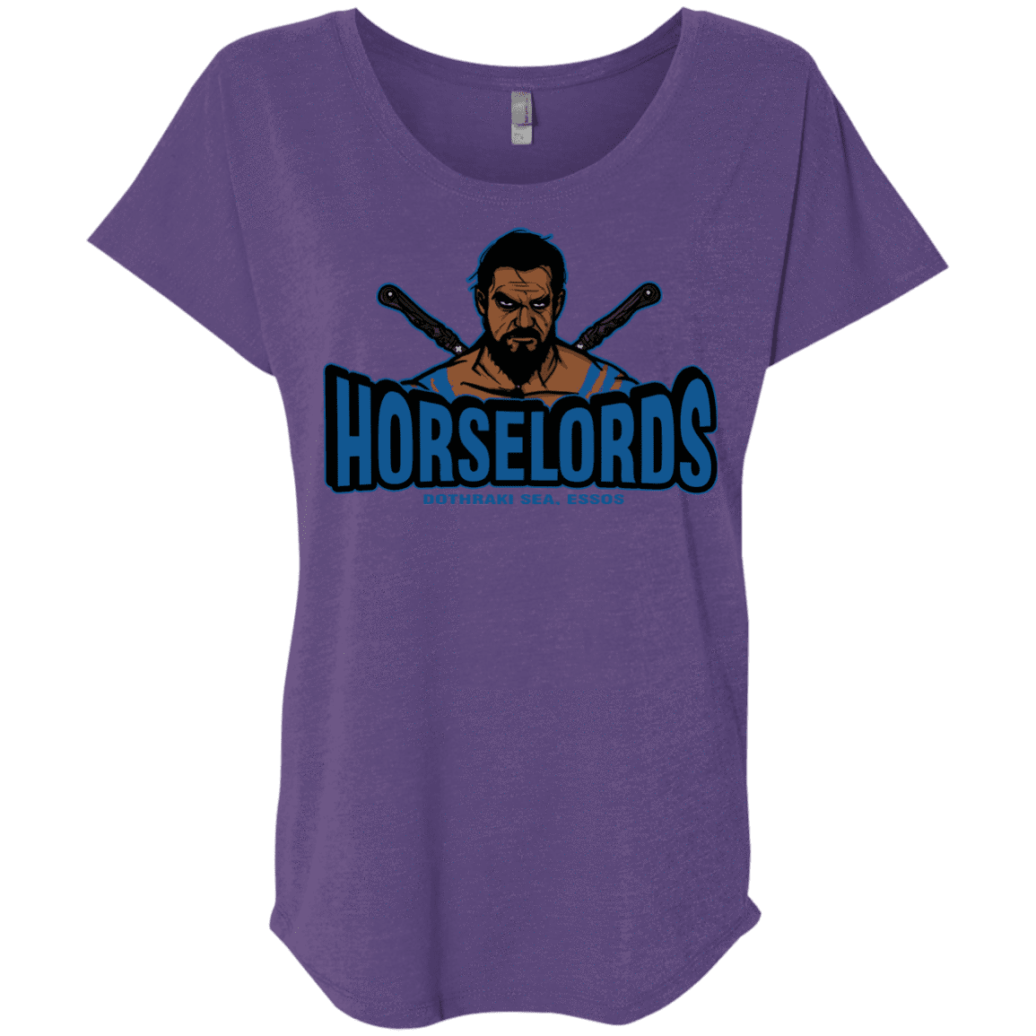 T-Shirts Purple Rush / X-Small Horse Lords Triblend Dolman Sleeve