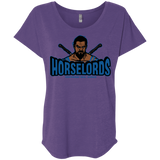 T-Shirts Purple Rush / X-Small Horse Lords Triblend Dolman Sleeve