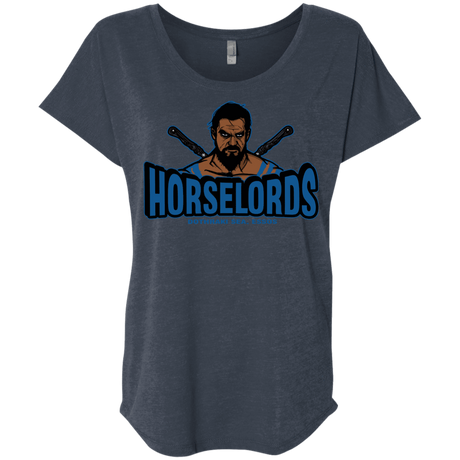 T-Shirts Vintage Navy / X-Small Horse Lords Triblend Dolman Sleeve