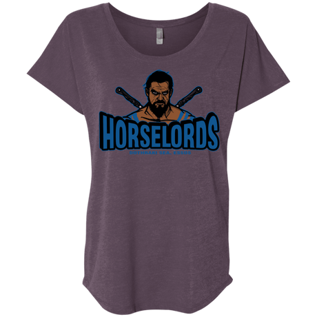 T-Shirts Vintage Purple / X-Small Horse Lords Triblend Dolman Sleeve