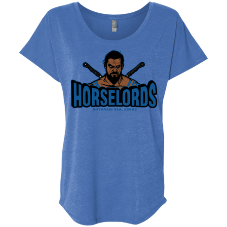 T-Shirts Vintage Royal / X-Small Horse Lords Triblend Dolman Sleeve