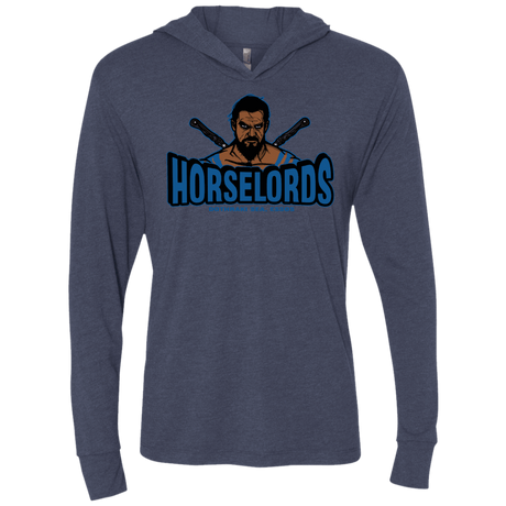 T-Shirts Vintage Navy / X-Small Horse Lords Triblend Long Sleeve Hoodie Tee