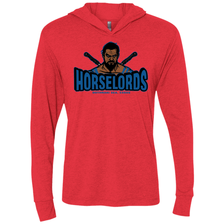 T-Shirts Vintage Red / X-Small Horse Lords Triblend Long Sleeve Hoodie Tee