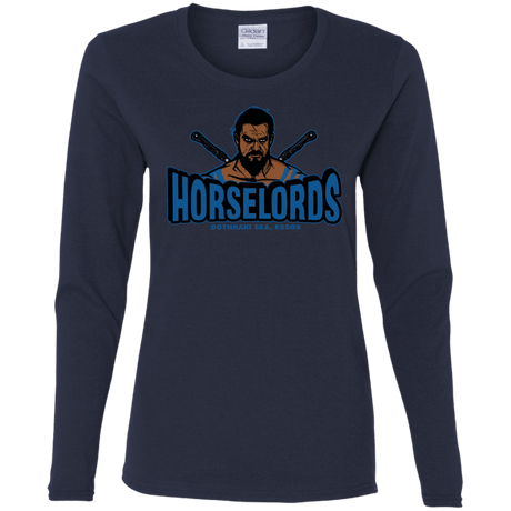 T-Shirts Navy / S Horse Lords Women's Long Sleeve T-Shirt