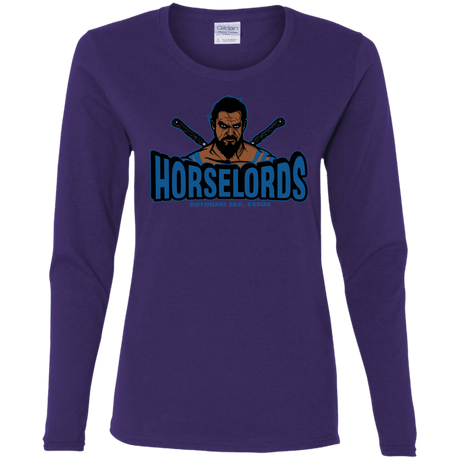 T-Shirts Purple / S Horse Lords Women's Long Sleeve T-Shirt