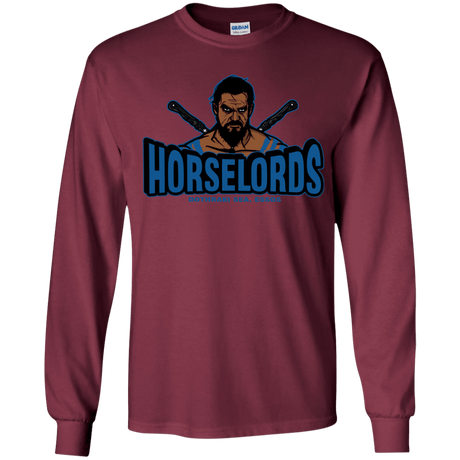 T-Shirts Maroon / YS Horse Lords Youth Long Sleeve T-Shirt