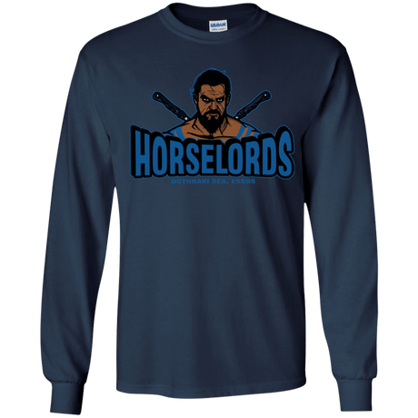 T-Shirts Navy / YS Horse Lords Youth Long Sleeve T-Shirt