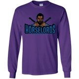 T-Shirts Purple / YS Horse Lords Youth Long Sleeve T-Shirt