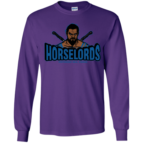 T-Shirts Purple / YS Horse Lords Youth Long Sleeve T-Shirt
