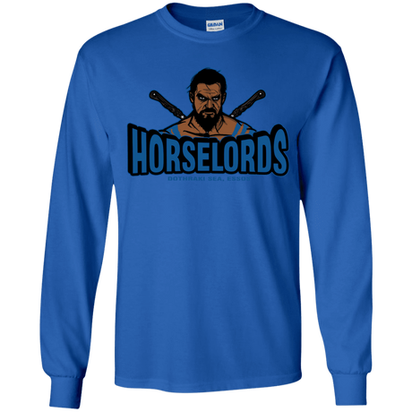 T-Shirts Royal / YS Horse Lords Youth Long Sleeve T-Shirt