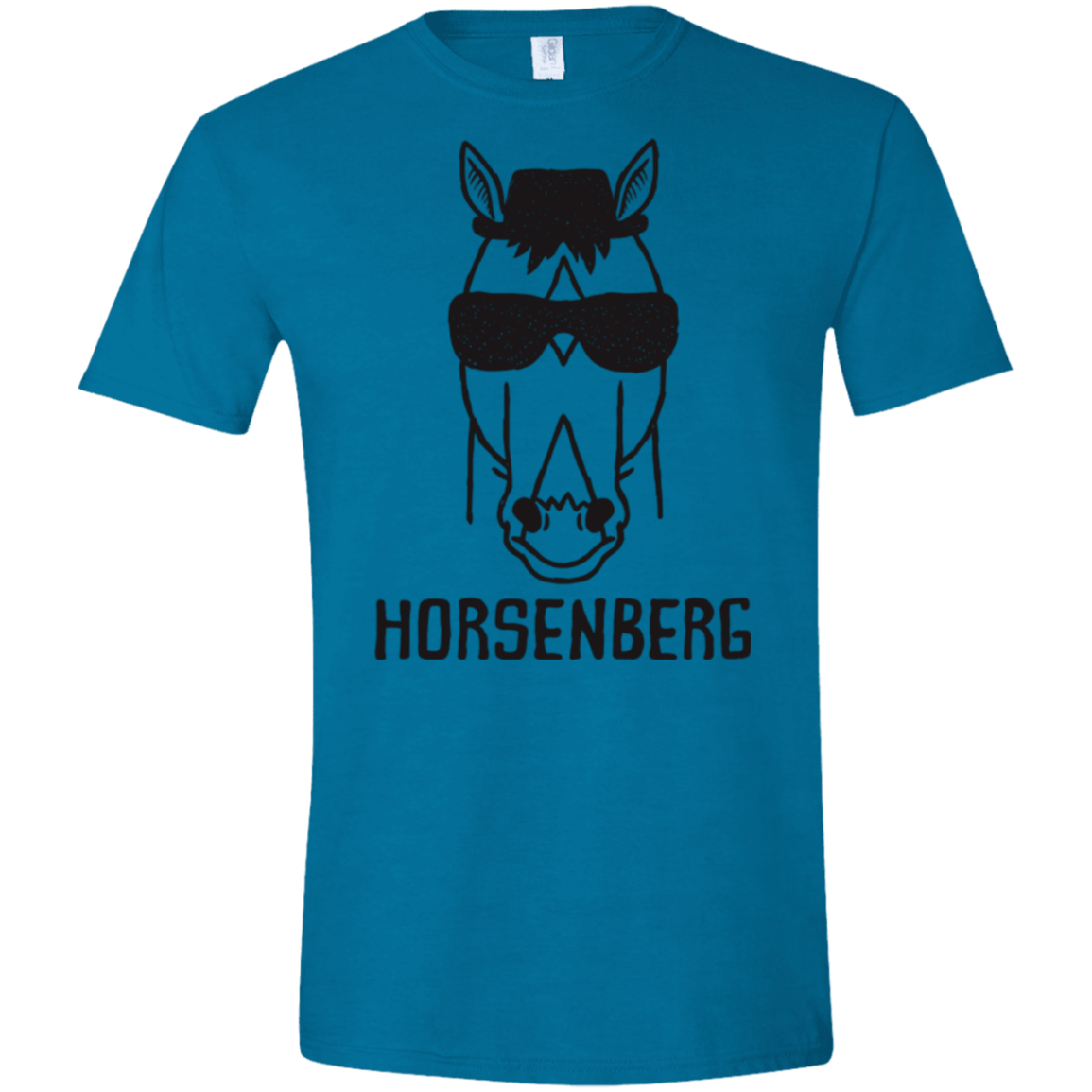 T-Shirts Antique Sapphire / S Horsenberg Men's Semi-Fitted Softstyle