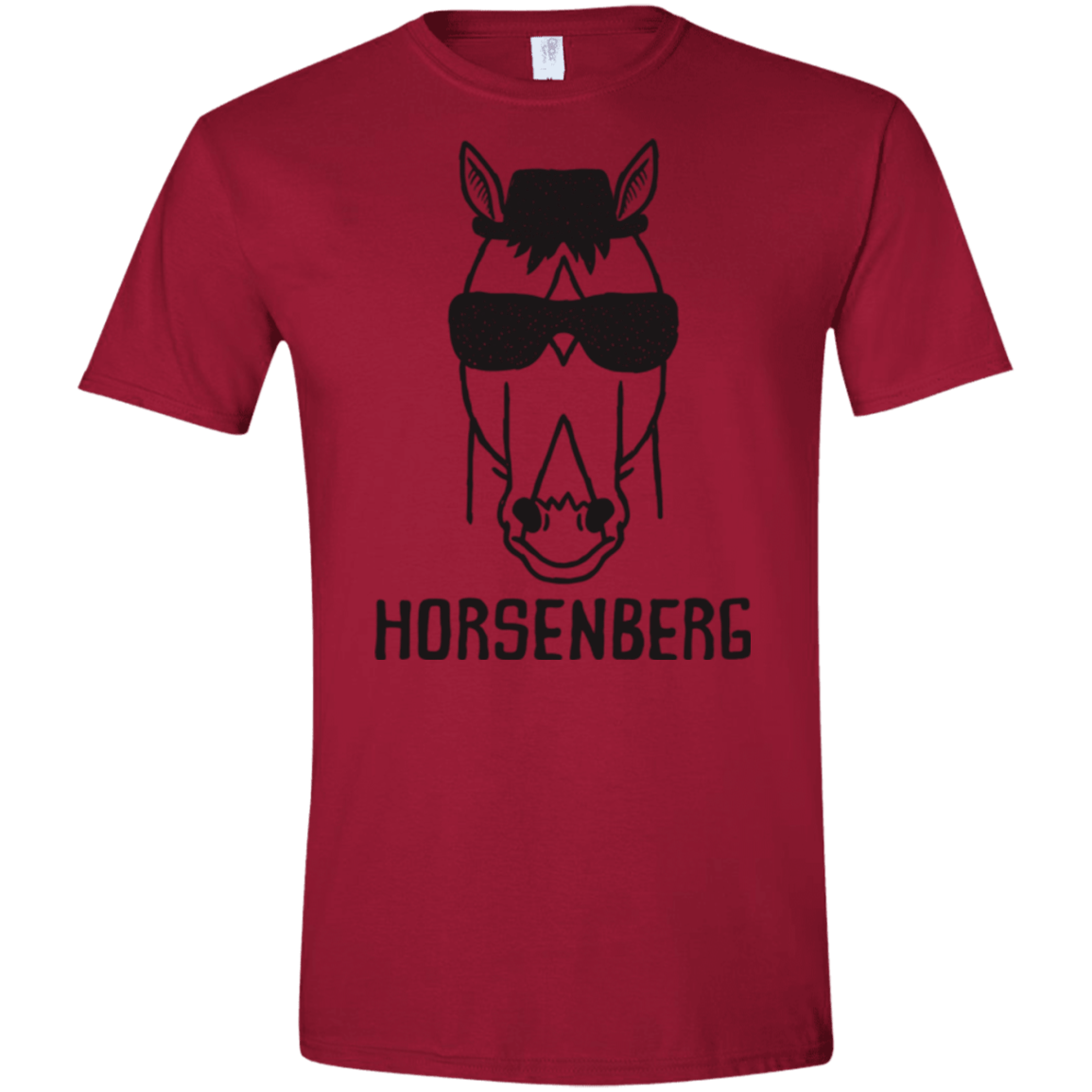 T-Shirts Cardinal Red / S Horsenberg Men's Semi-Fitted Softstyle