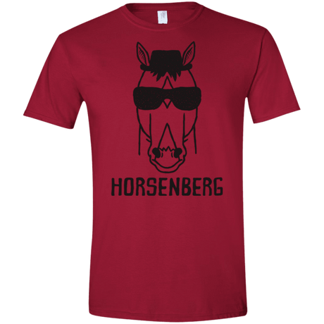 T-Shirts Cardinal Red / S Horsenberg Men's Semi-Fitted Softstyle