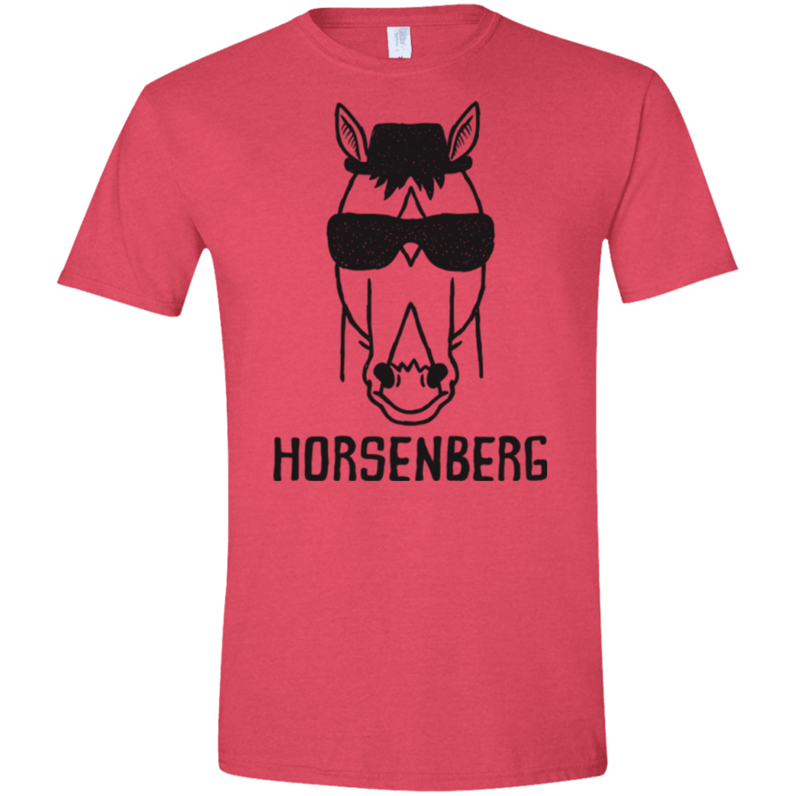 T-Shirts Heather Red / S Horsenberg Men's Semi-Fitted Softstyle
