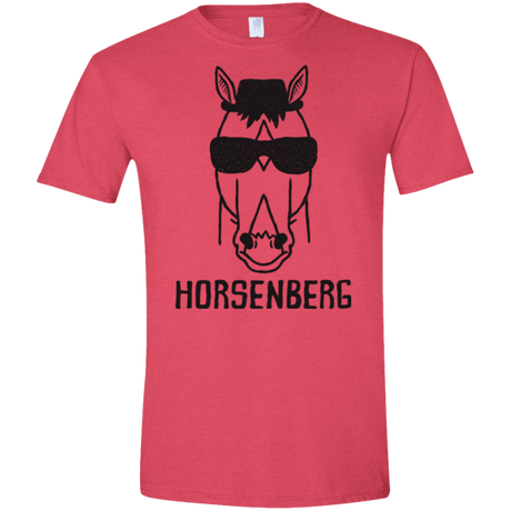T-Shirts Heather Red / S Horsenberg Men's Semi-Fitted Softstyle
