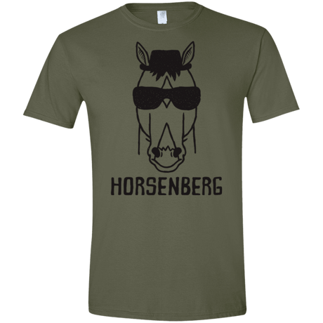 T-Shirts Military Green / S Horsenberg Men's Semi-Fitted Softstyle
