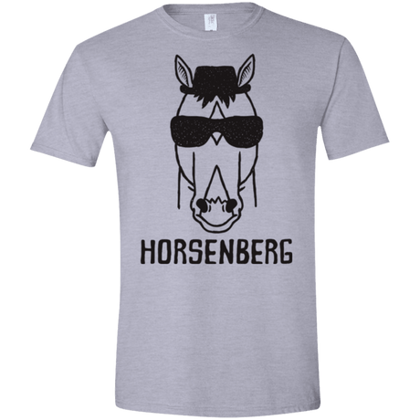 T-Shirts Sport Grey / X-Small Horsenberg Men's Semi-Fitted Softstyle