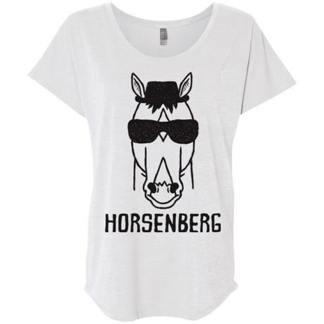 T-Shirts Heather White / X-Small Horsenberg Triblend Dolman Sleeve