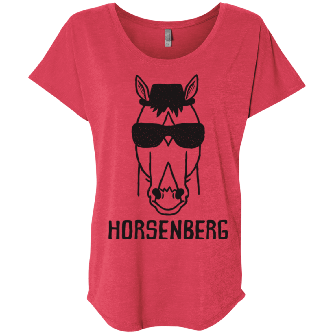 T-Shirts Vintage Red / X-Small Horsenberg Triblend Dolman Sleeve