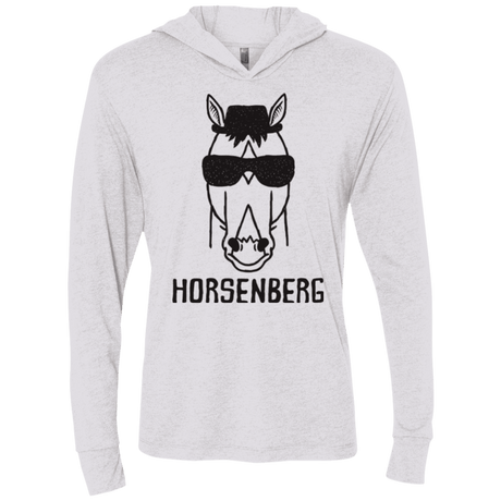 T-Shirts Heather White / X-Small Horsenberg Triblend Long Sleeve Hoodie Tee