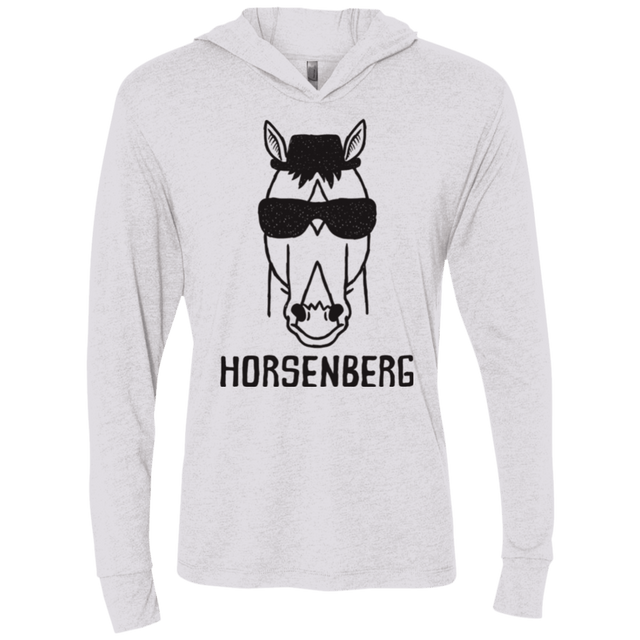 T-Shirts Heather White / X-Small Horsenberg Triblend Long Sleeve Hoodie Tee