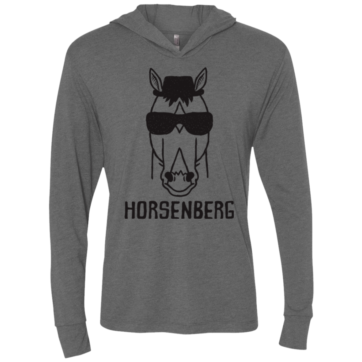 T-Shirts Premium Heather / X-Small Horsenberg Triblend Long Sleeve Hoodie Tee